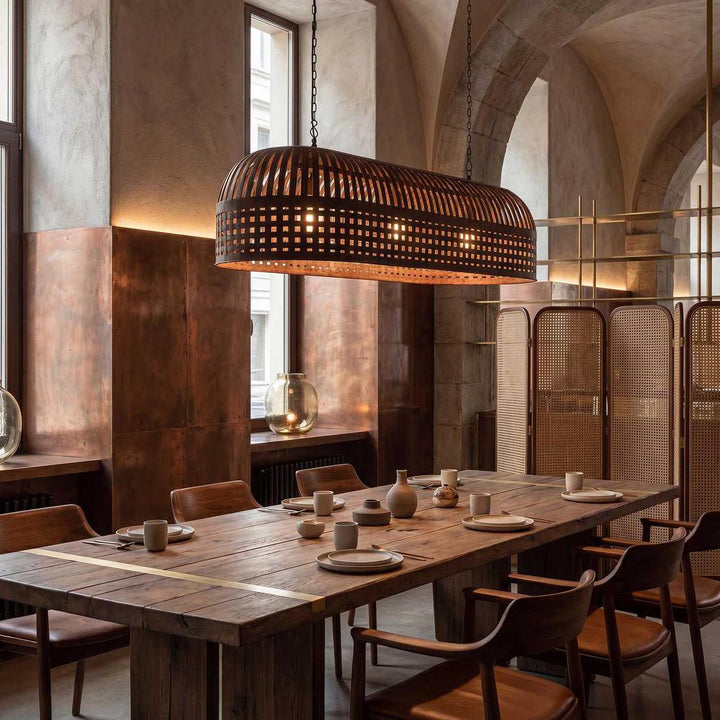 Esch Ceiling Pendant Extra Long Rust Pendant