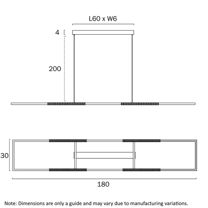 ZAFRA RECTANGLE PENDANT Pendant