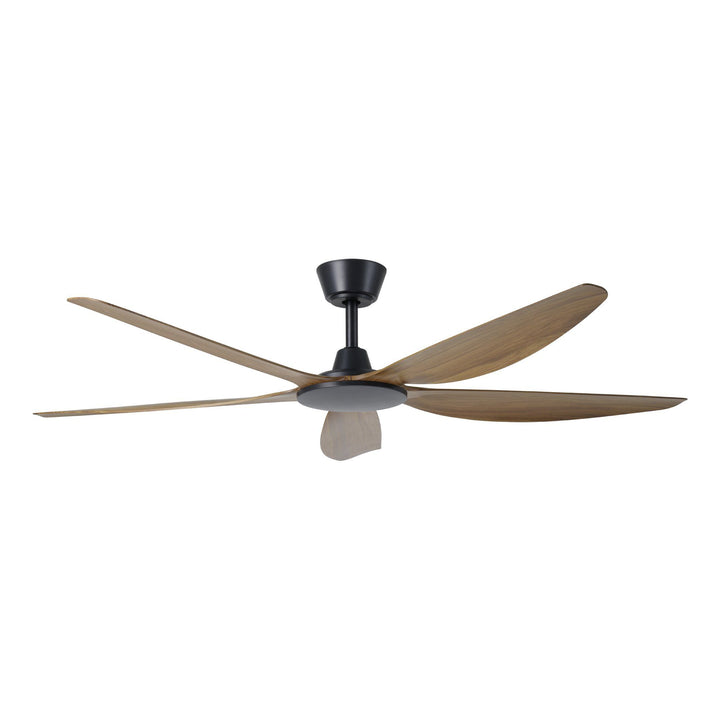 MIAMI DC Smart Ceiling Fan with Remote and Wall Control Teak Ceiling Fan