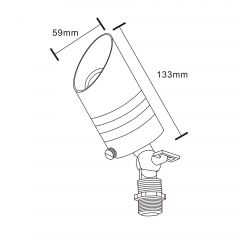 Brass Directional Spotlight PSL2200WB