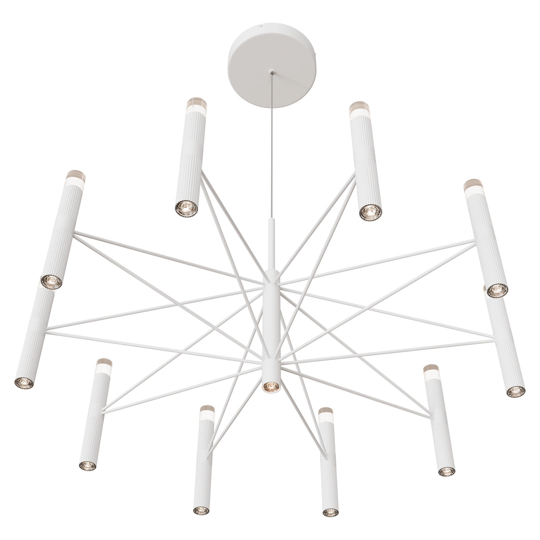 Calibo Aeris 10 Light Slimline Fluted LED Pendant Pendant