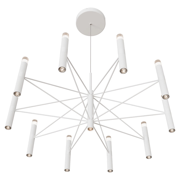 Calibo Aeris 10 Light Slimline Fluted LED Pendant Pendant