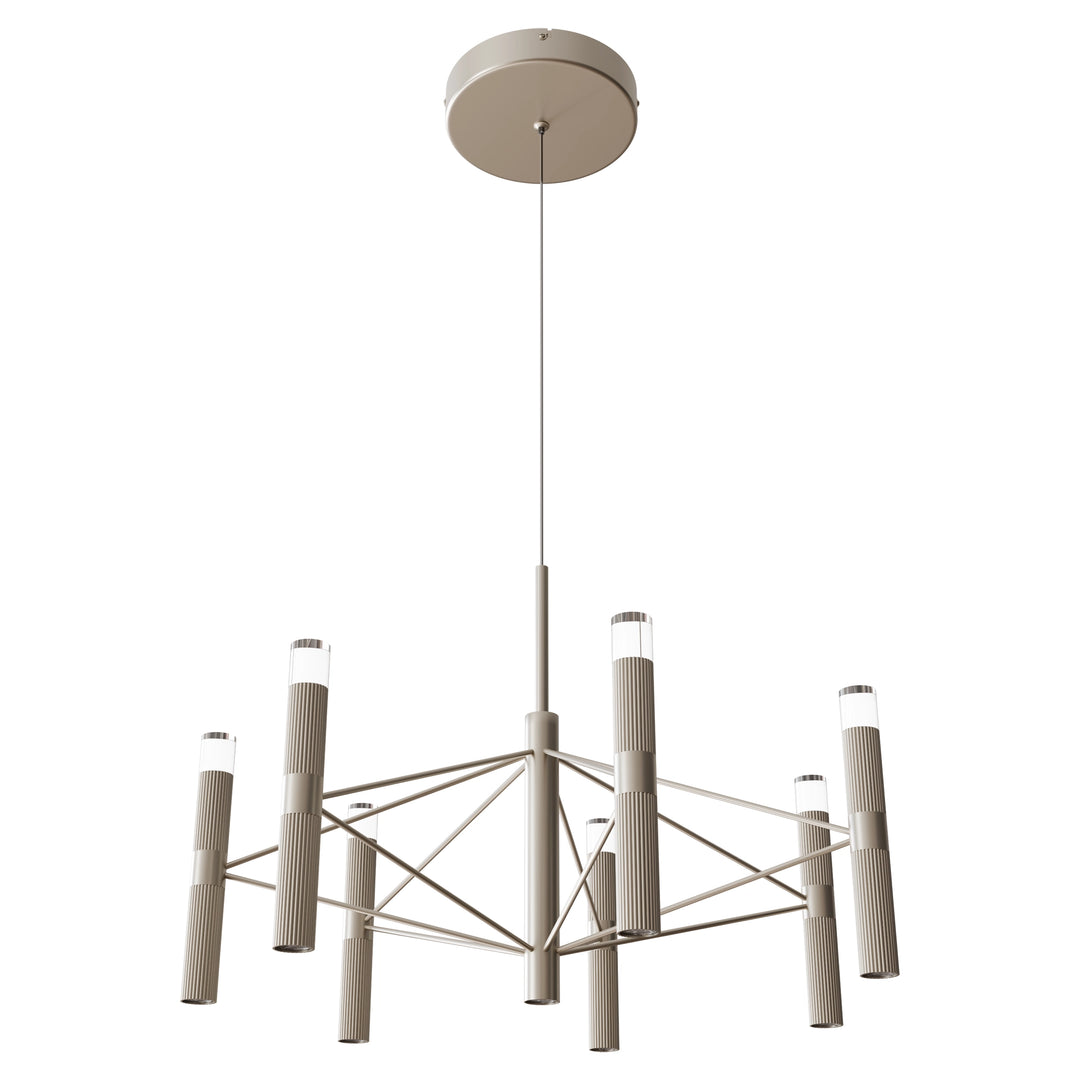 Calibo Aeris 7 Light Slimline Fluted LED Pendant Pendant