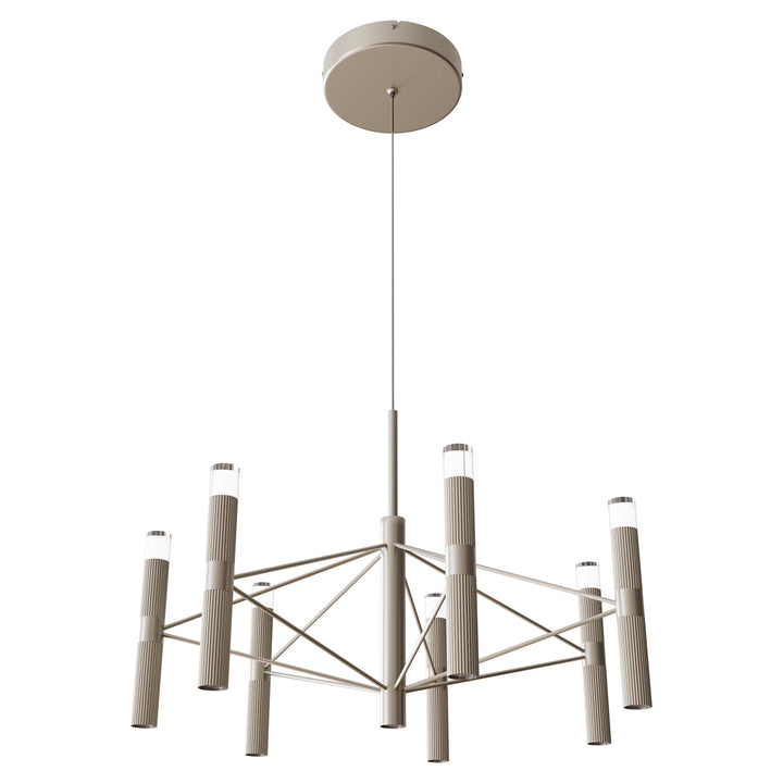 Calibo Aeris 7 Light Slimline Fluted LED Pendant Pendant
