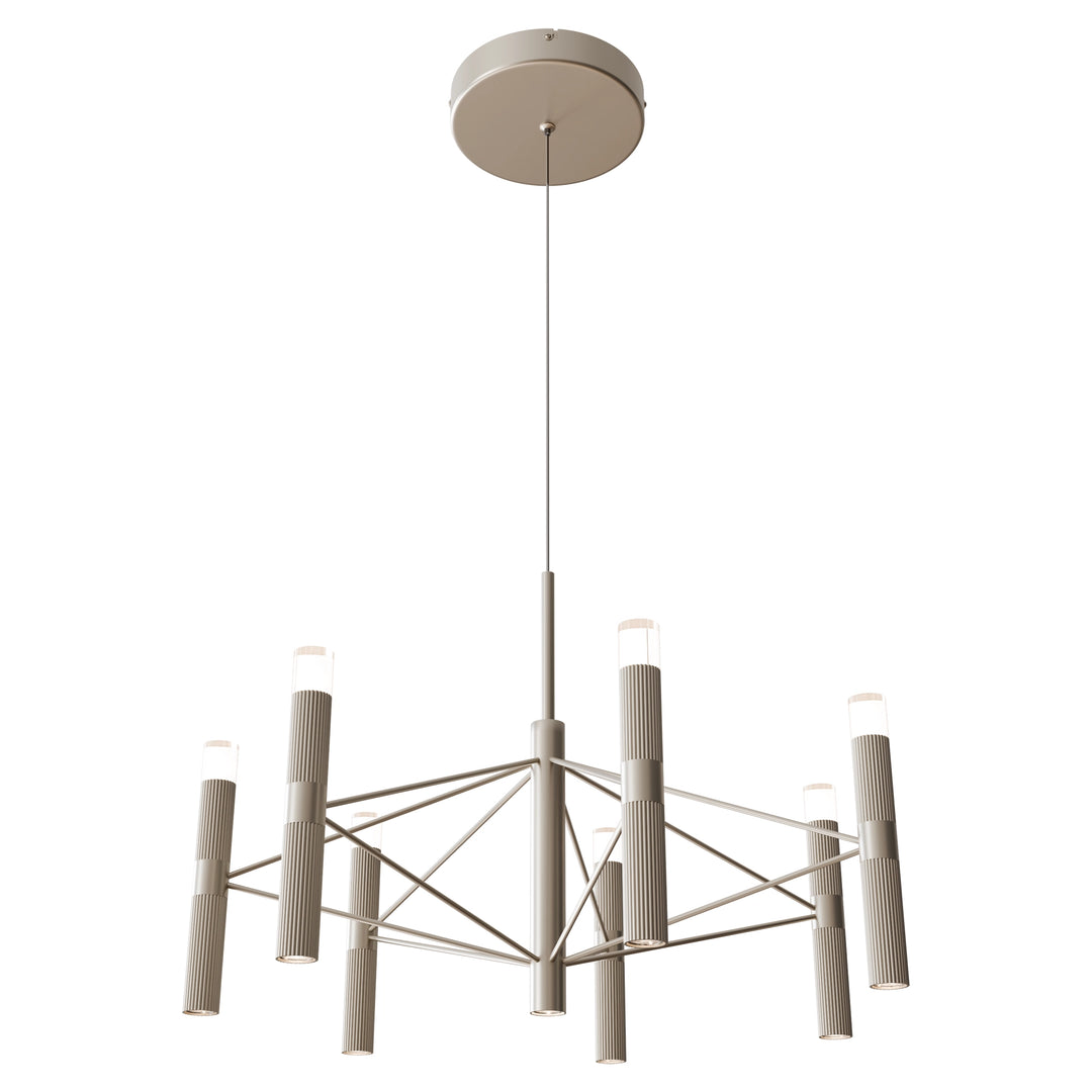Calibo Aeris 7 Light Slimline Fluted LED Pendant Pendant