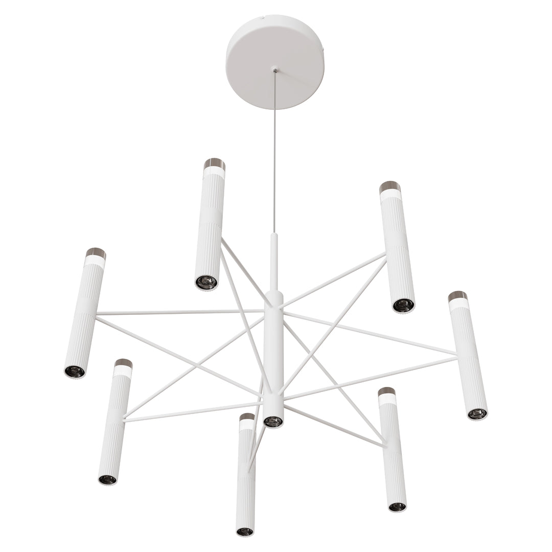 Calibo Aeris 7 Light Slimline Fluted LED Pendant Pendant