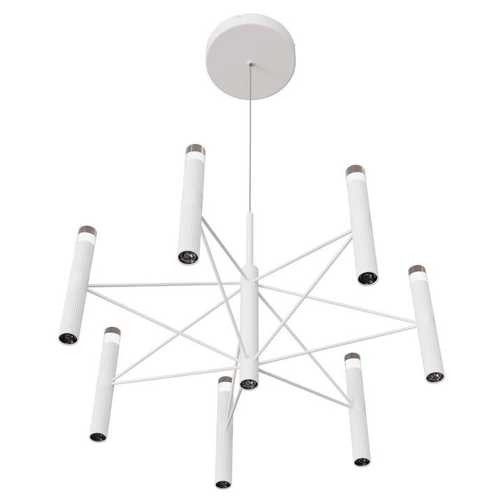 Calibo Aeris 7 Light Slimline Fluted LED Pendant Pendant