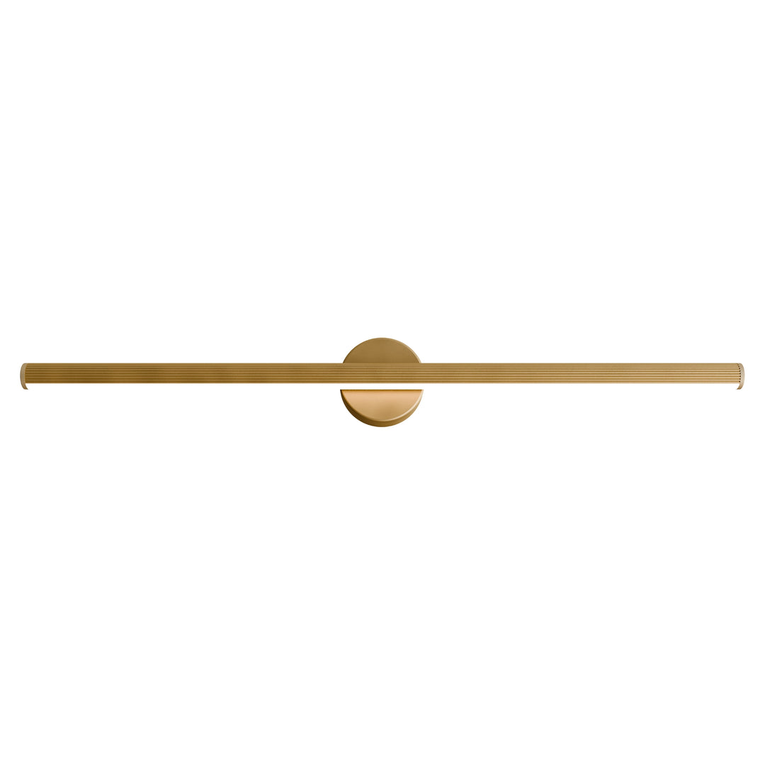 Calibo Aeris Slimline Fluted Wall Light Gold 800mm WALL LIGHT
