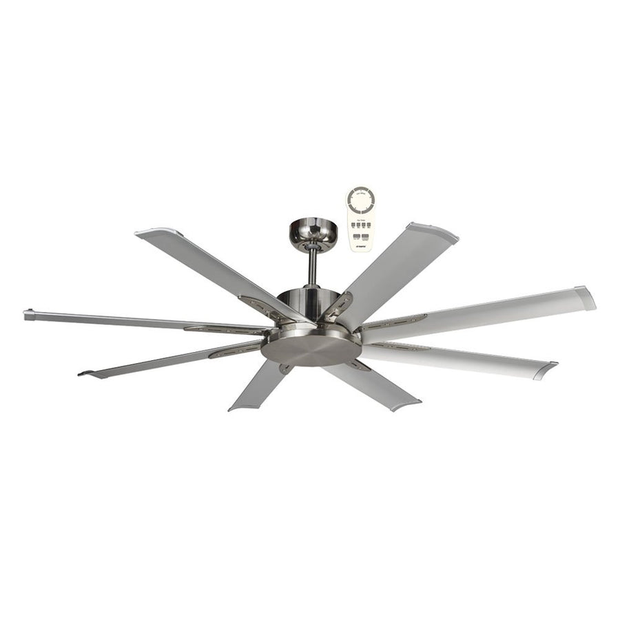 Albatross Mini 65″ DC Ceiling Fan With Remote Brushed Nickel Celling Fan