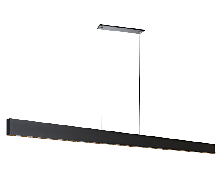 Astra Linear LED Pendant 1800mm Black Pendant