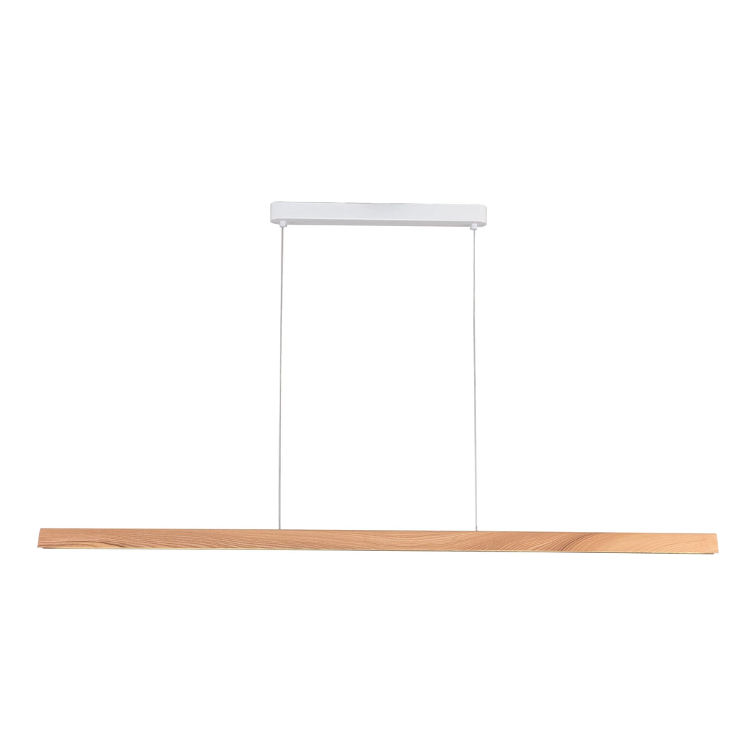 Calibo Avocent 1500mm Slim Timber Triangular Edge LED Linear Pendant Pendant