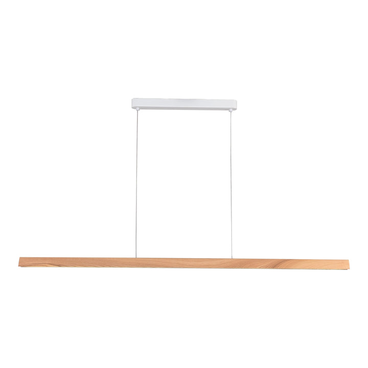 Calibo Avocent 1500mm Slim Timber Triangular Edge LED Linear Pendant Pendant
