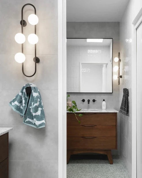 BACH Large Wall Light in Matte Black or Brass WALL LIGHT