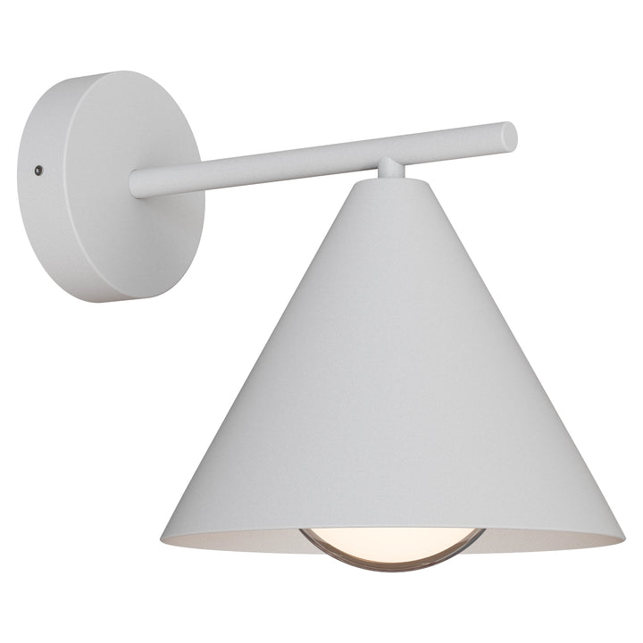 Calibo Becard Minimalist Cone Long Arm Outdoor Wall Light White WALL LIGHT