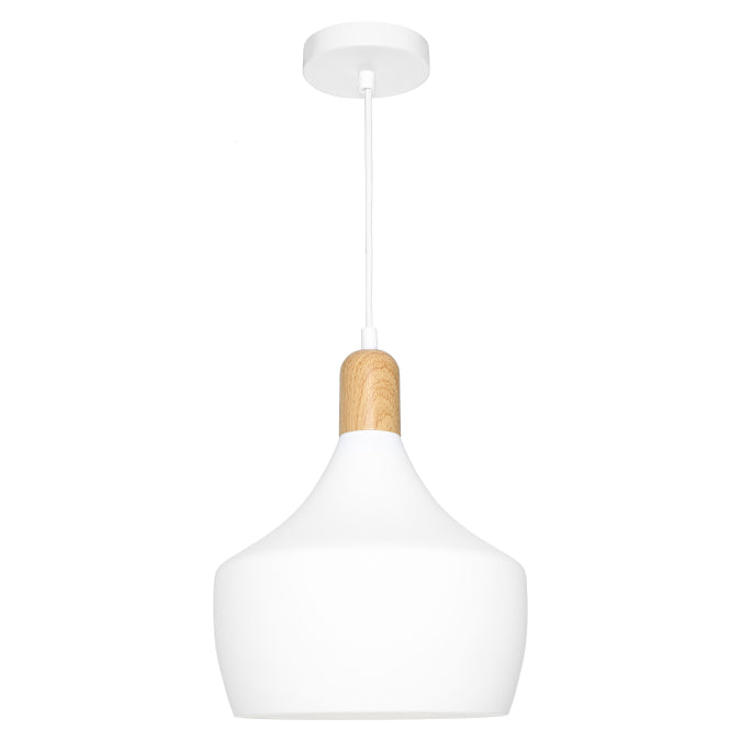 Cougar Bevo 1lt Pendant Timber White Pendant
