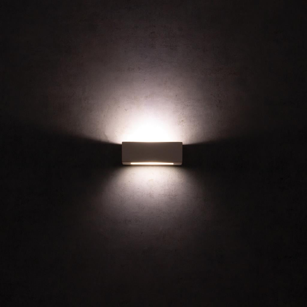 BF-2018 Ceramic 20cm Wall Uplight - Raw / G9 WALL LIGHT