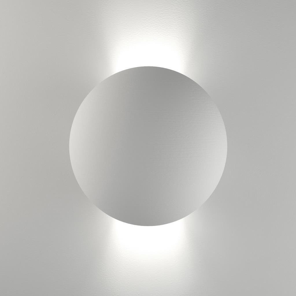 BF-2350 Ceramic Round Indirect Wall Light - Raw / G9 WALL LIGHT