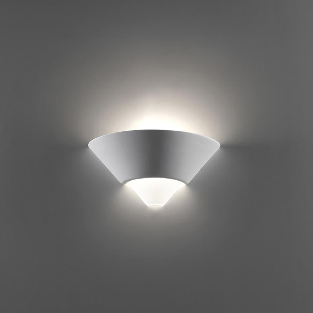 BF-7908 Ceramic Frosted Glass Wall Light - Raw / E27 WALL LIGHT