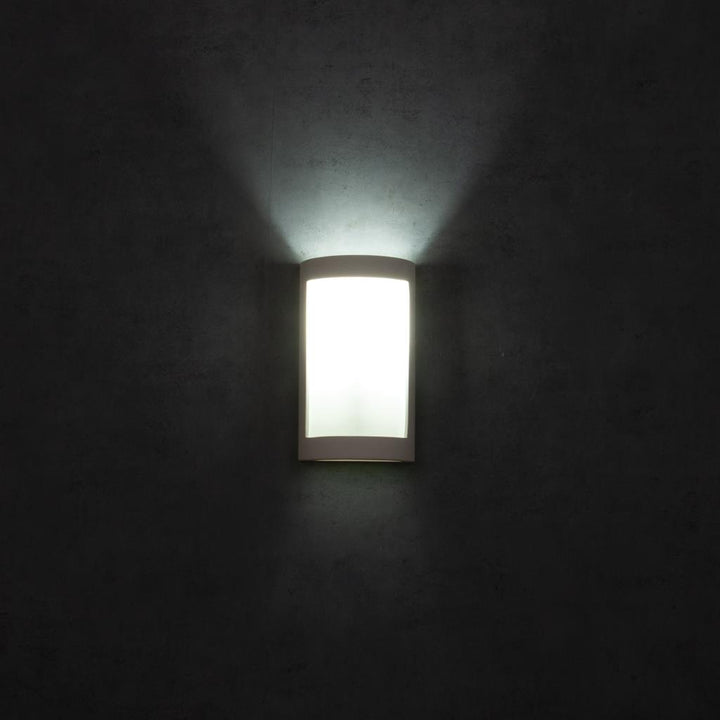 BF-8202 Ceramic Frosted Glass Wall Light - Raw / E27 WALL LIGHT