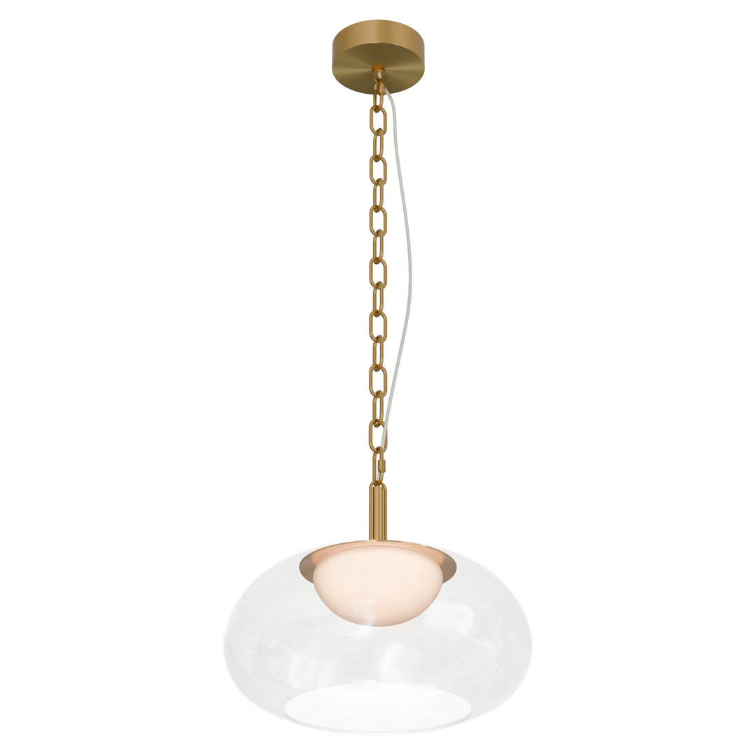 Calibo Bower Modern Alabaster Stone 1 Light Pendant Light