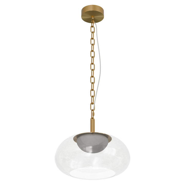 Calibo Bower Modern Alabaster Stone 1 Light Pendant Light