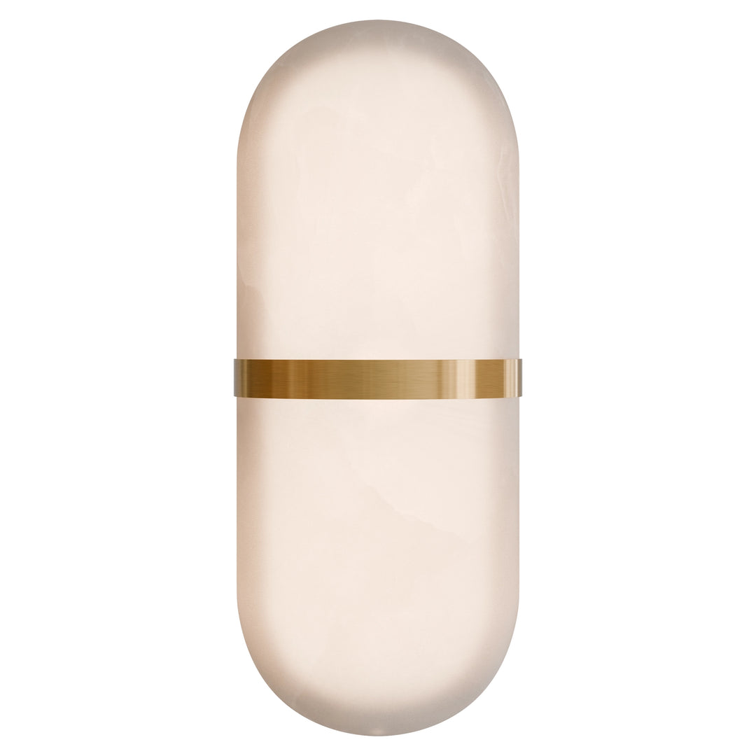 Calibo Bower Modern Alabaster Stone Capsule LED Wall Light