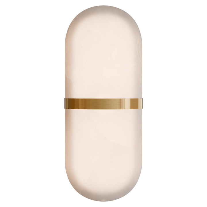 Calibo Bower Modern Alabaster Stone Capsule LED Wall Light