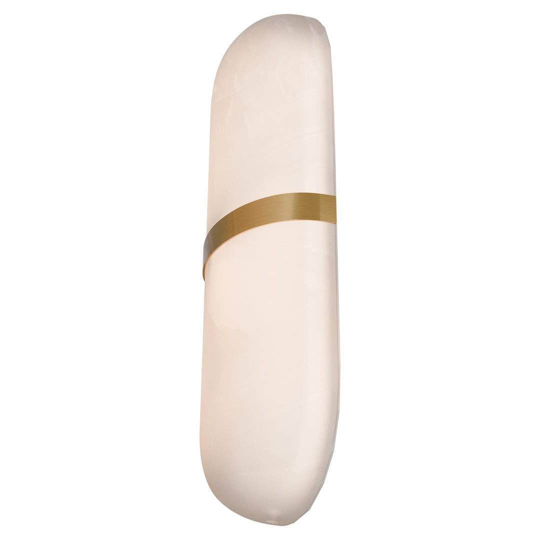Calibo Bower Modern Alabaster Stone Capsule LED Wall Light