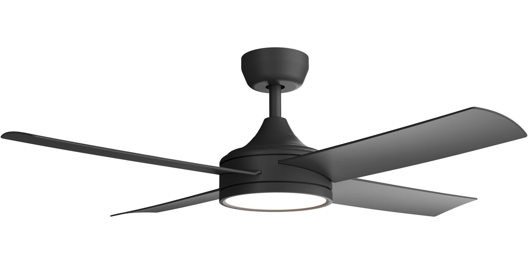 Breeze Silent Pro DC Ceiling Fan with Light with Remote Control Black 48 Inch Ceiling Fan