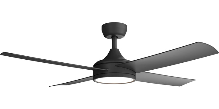 Breeze Silent Pro DC Ceiling Fan with Light with Remote Control Black 52 Inch Ceiling Fan