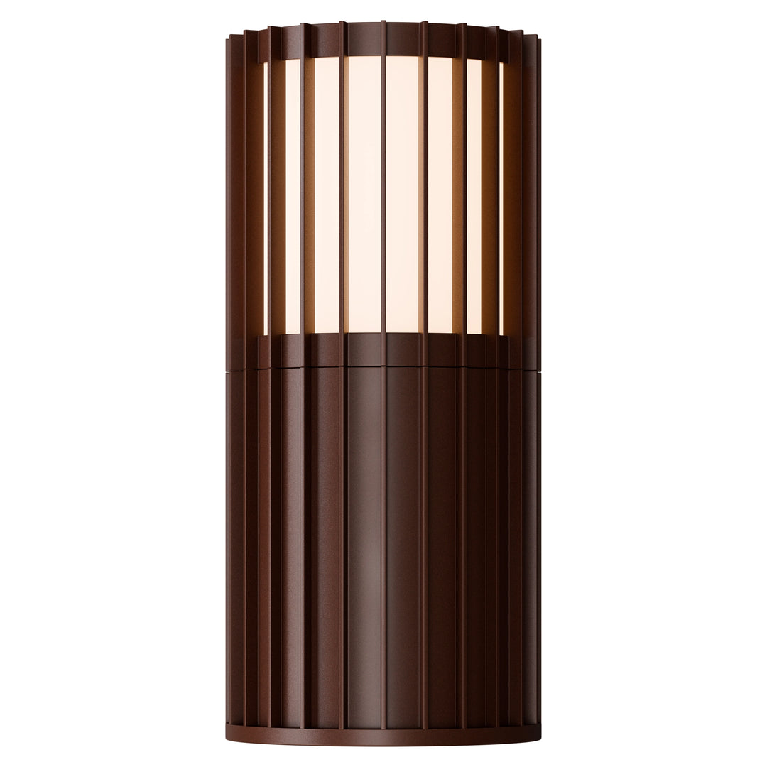 Calibo Bright Cylinder  Outdoor LED Wall Light with Linear Fin Detailing