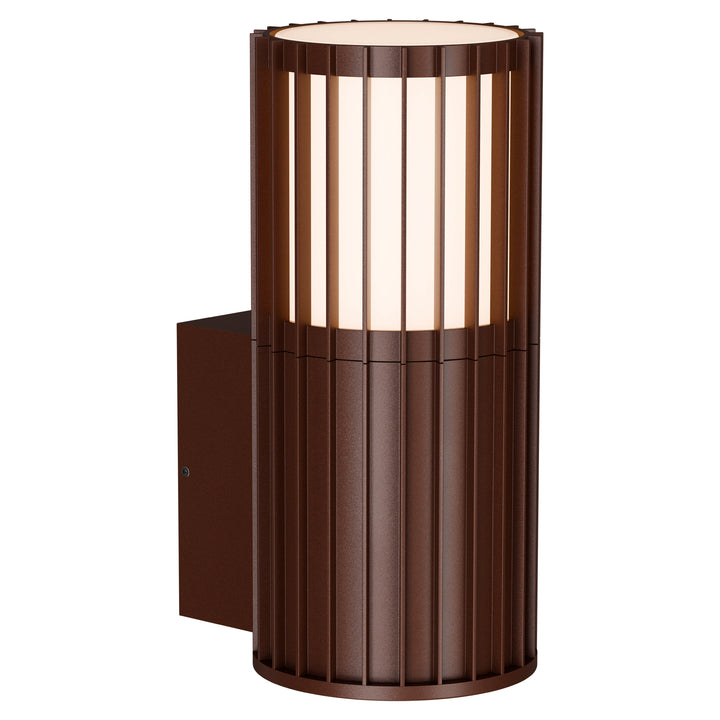 Calibo Bright Cylinder  Outdoor LED Wall Light with Linear Fin Detailing
