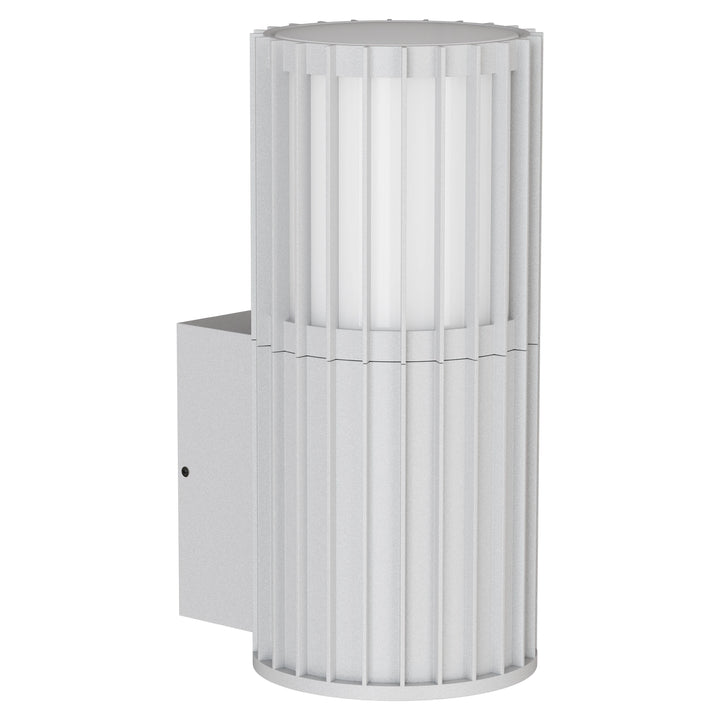 Calibo Bright Cylinder  Outdoor LED Wall Light with Linear Fin Detailing