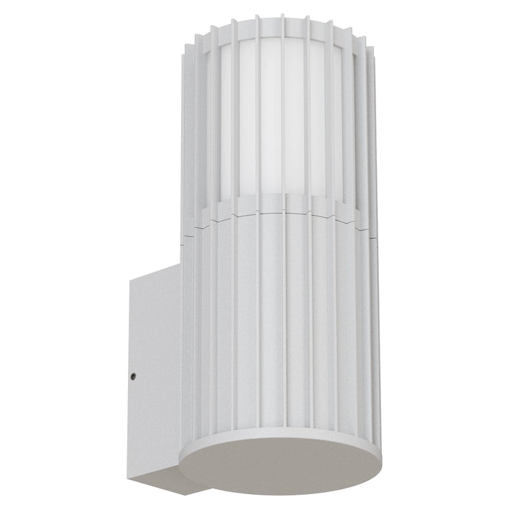 Calibo Bright Cylinder  Outdoor LED Wall Light with Linear Fin Detailing