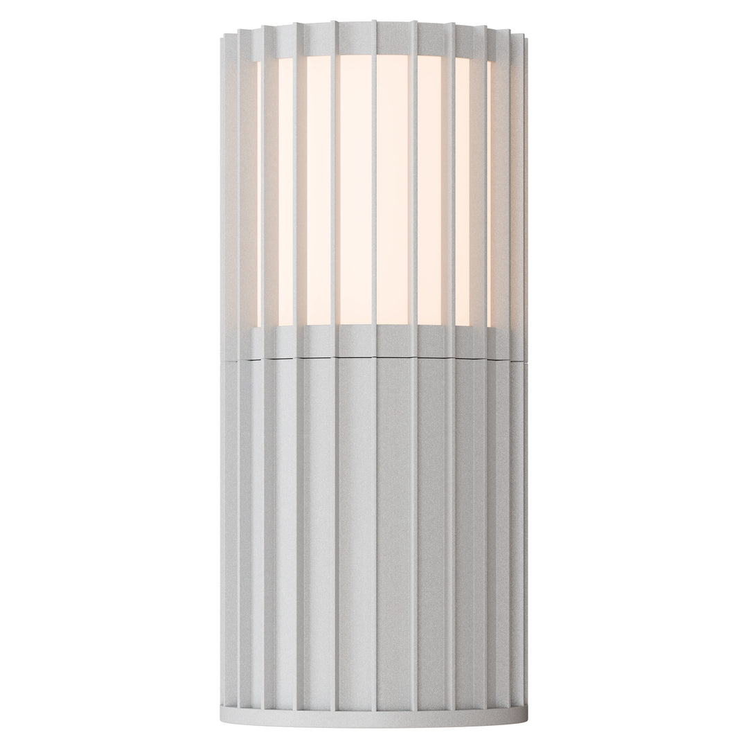 Calibo Bright Cylinder  Outdoor LED Wall Light with Linear Fin Detailing