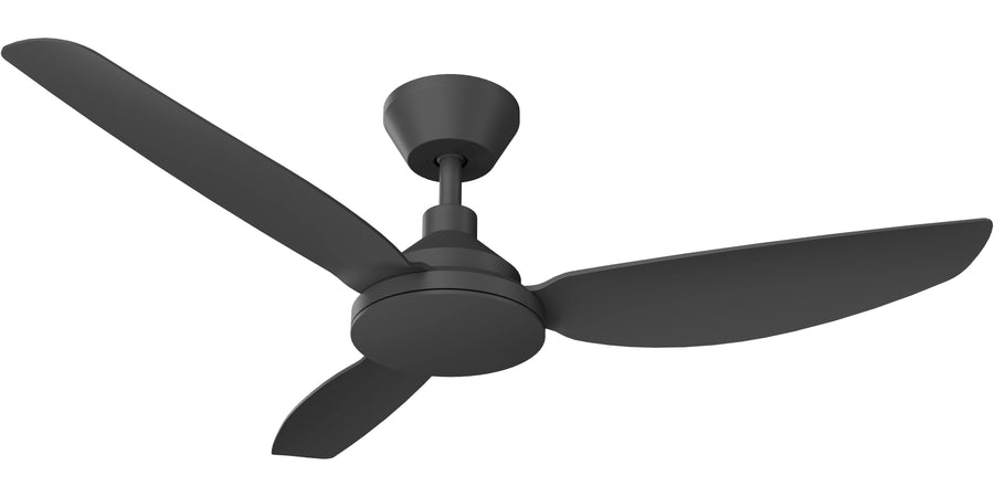 Sora DC Ceiling Fan with Wall Switch and Remote Black Ceiling Fan