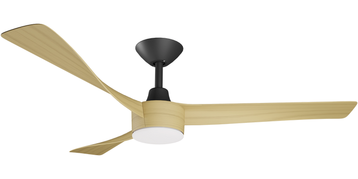 Turaco DC Fan with LED Light, with Bamboo Blades