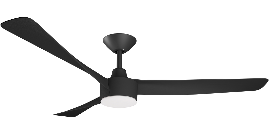 Turaco Dc Fan with LED Light Black/White