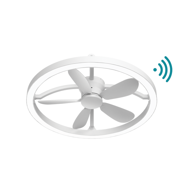 Summer-&-Winter-Reverse-Function CCT VariableDimming Catalina DC 21″ Smart Ceiling Fan With Remote Control + LED Light White Celling Fan