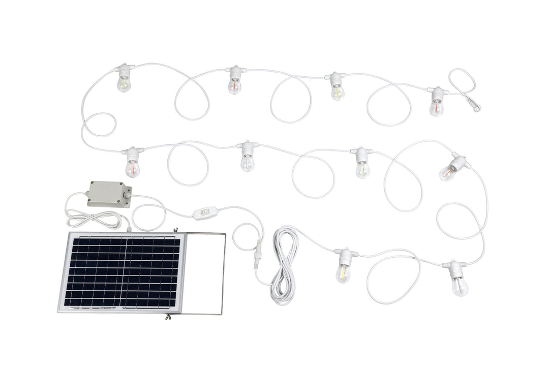 SOLAR FESTOON 10 light LED kit multi colour