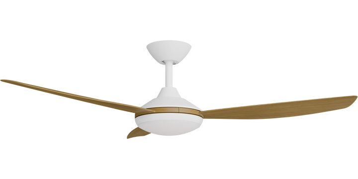 Calibo Condor DC Fan with Light, Teak Blades