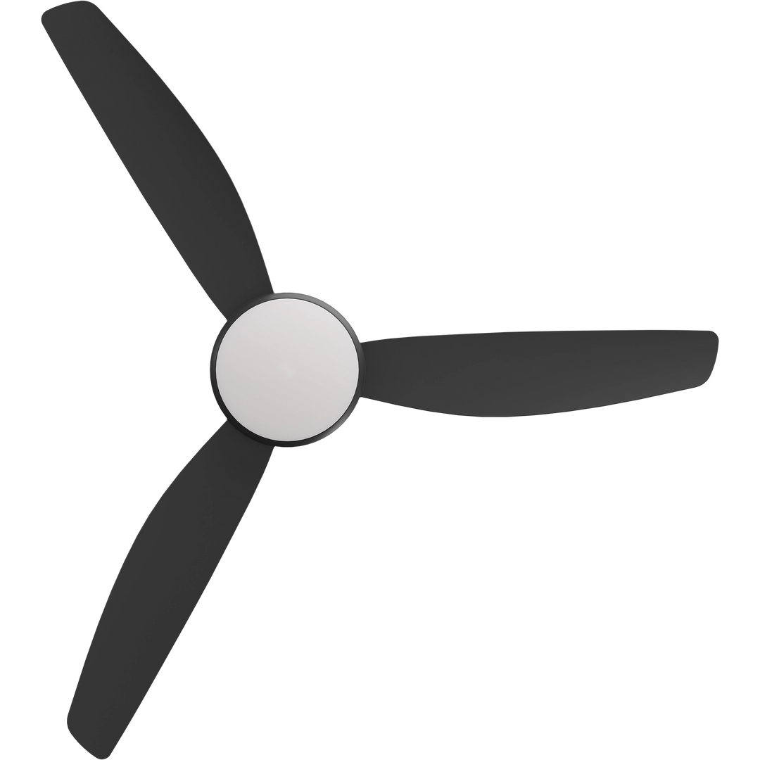 Calibo Condor DC Fan with light, Black/White