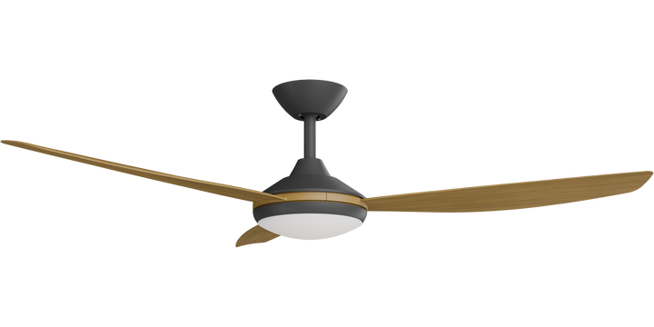 Calibo Condor DC Fan with Light, Teak Blades