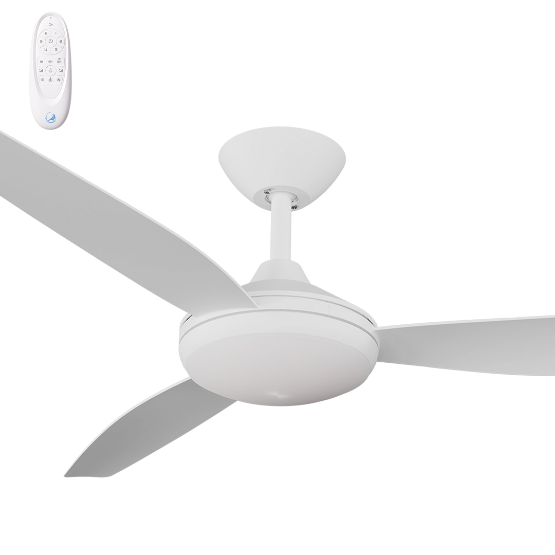 Calibo Condor DC Fan with light, Black/White