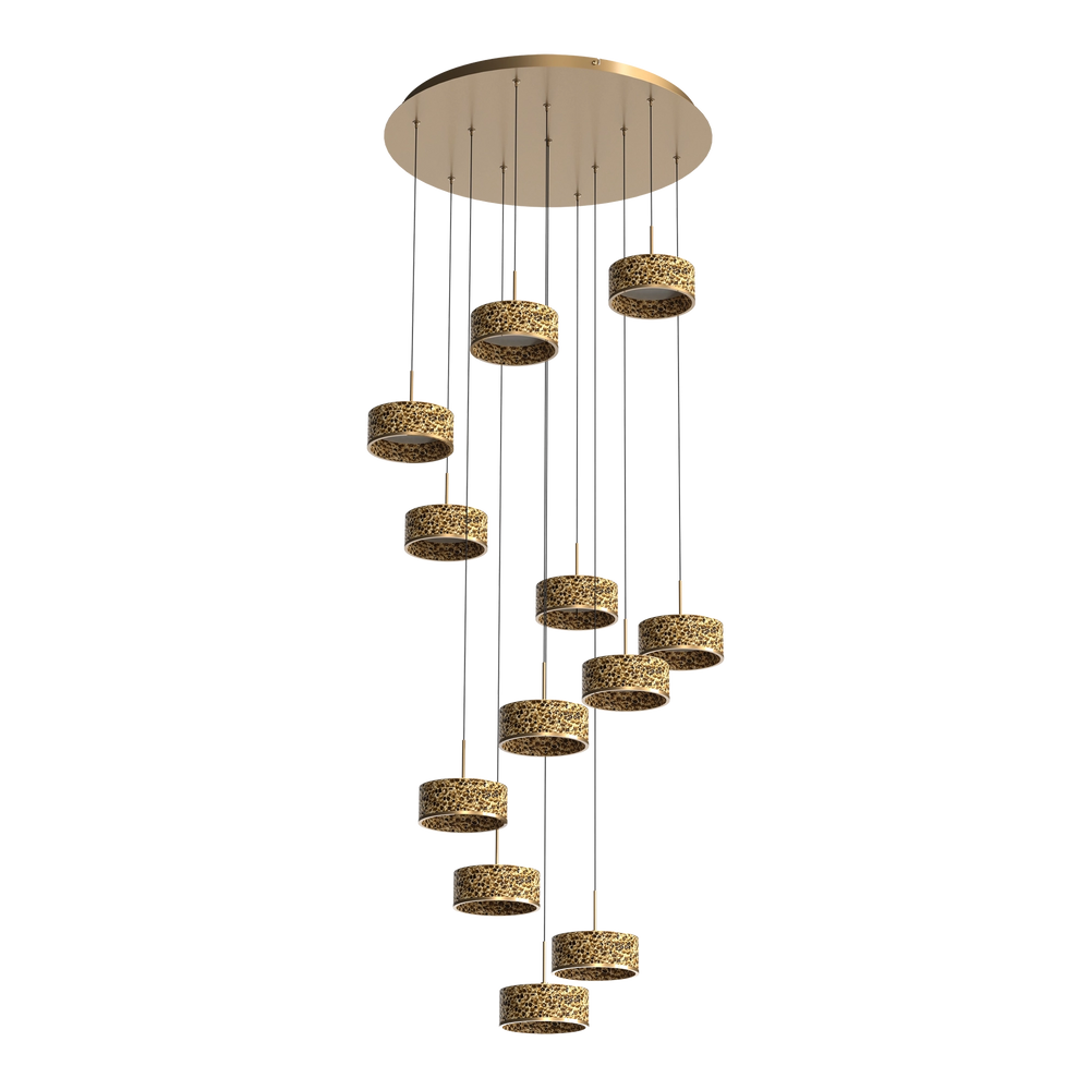 Calibo Couas Textured Honeycomb 3CCT LED Cluster Pendant - Gold Pendant