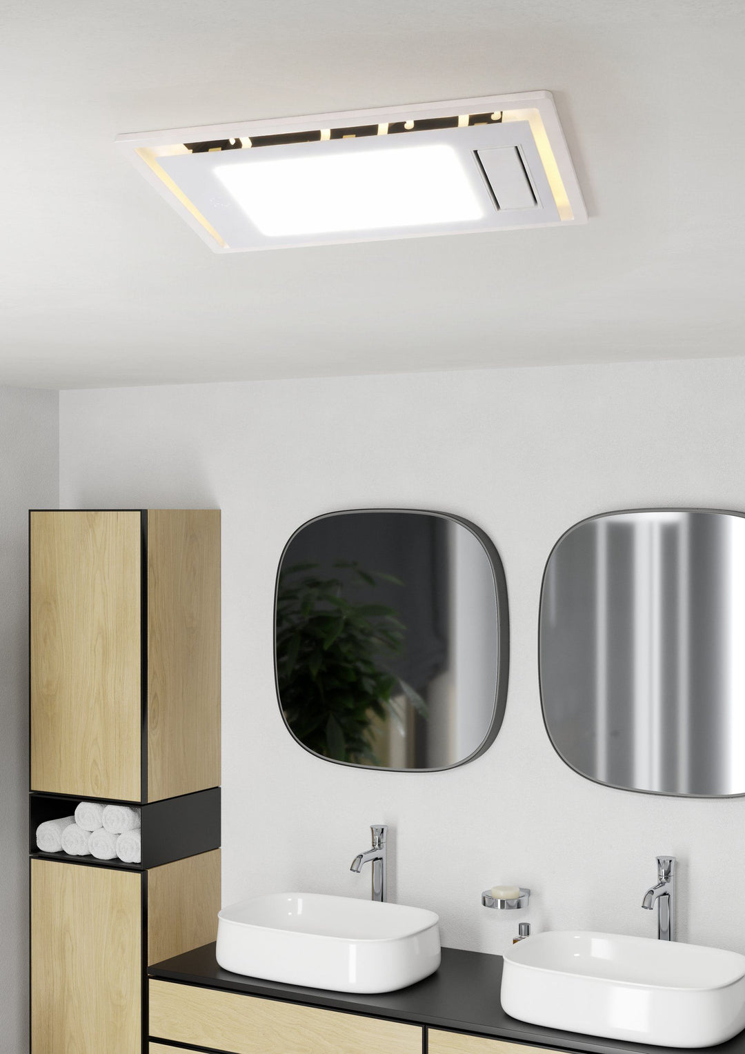 MARRAKESH 5-in-1 Bathroom Heater Exhaust Fan with LED Light Bathroom heater