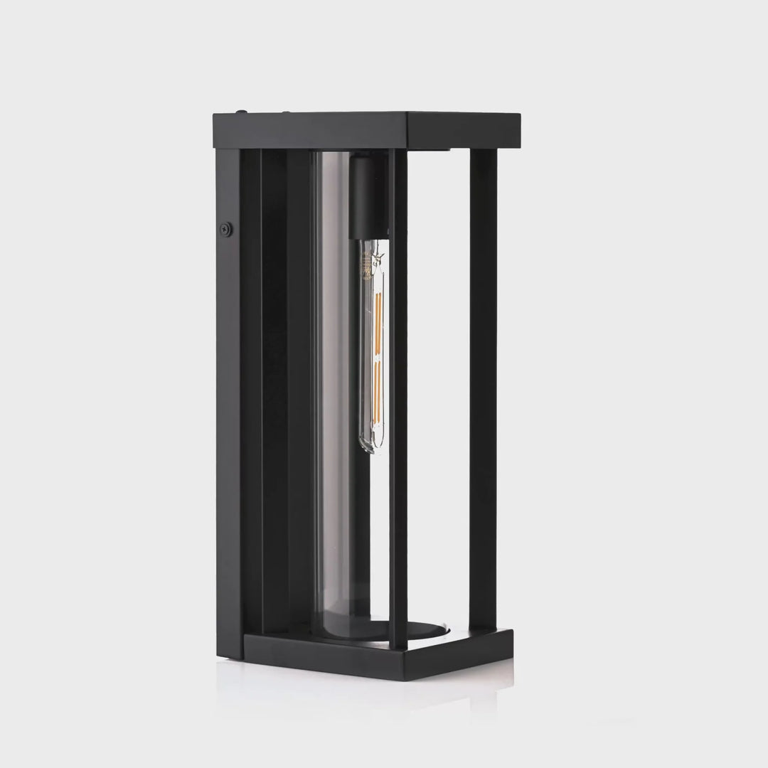 HV3534W-S-BLK - Nalia Galvanised Iron Black Wall Light WALL LIGHT