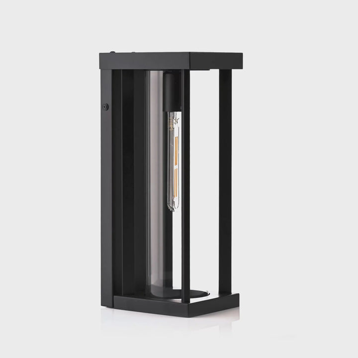 HV3534W-S-BLK - Nalia Galvanised Iron Black Wall Light WALL LIGHT