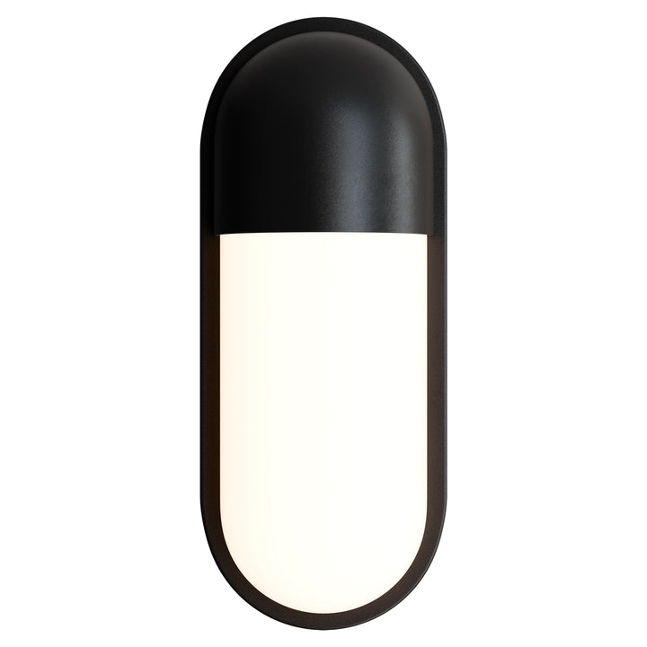 Calibo Drift Minimalist Capsule Outdoor LED Wall Light Black WALL LIGHT