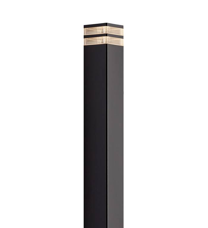 Elm Garden light Black Bollard light